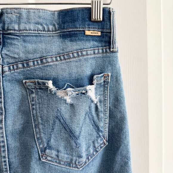 Mother Denim "A Step Midi" Denim Skirt in "Misbeliever", size 26 - Picture 9 of 14